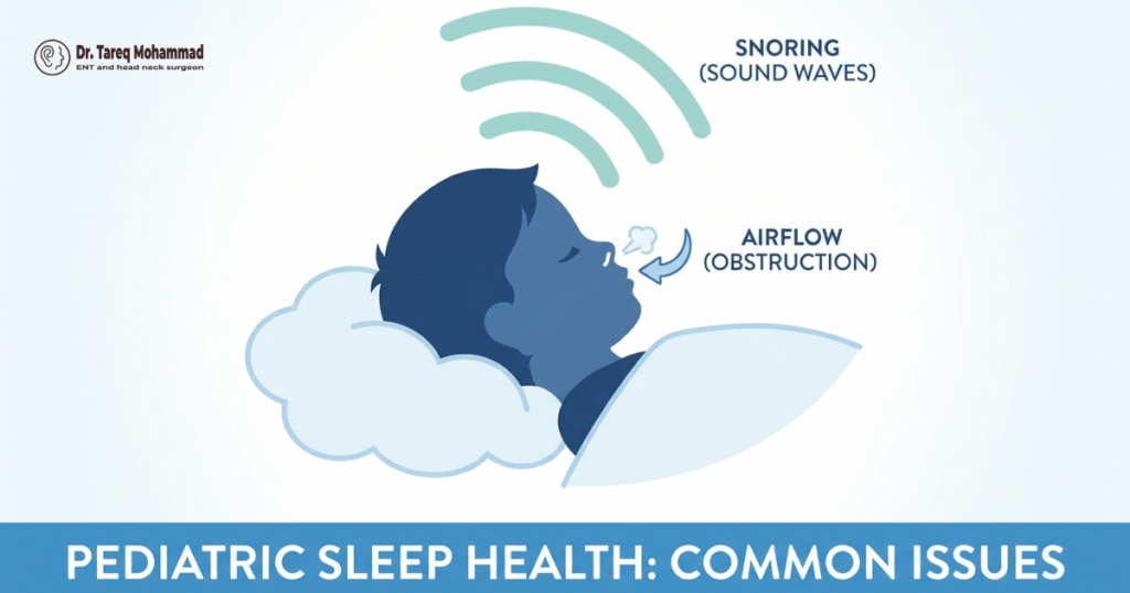 Regular snoring with mouth breathing is a sign worth checking.